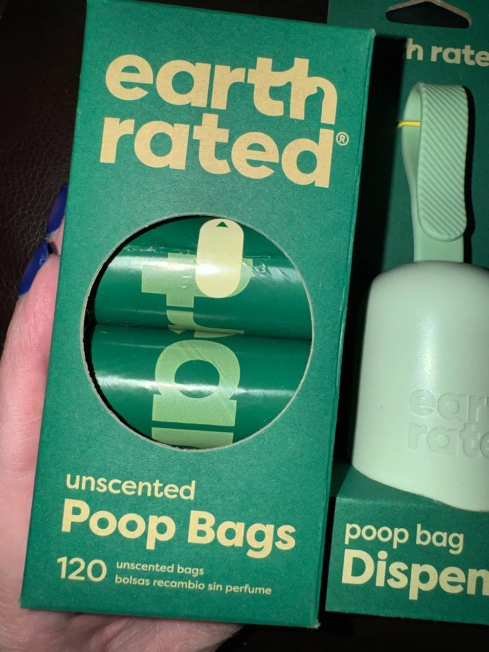 Bark Box Earth Rated Poop bag dispenser w/ 135 bags NEW super chewer